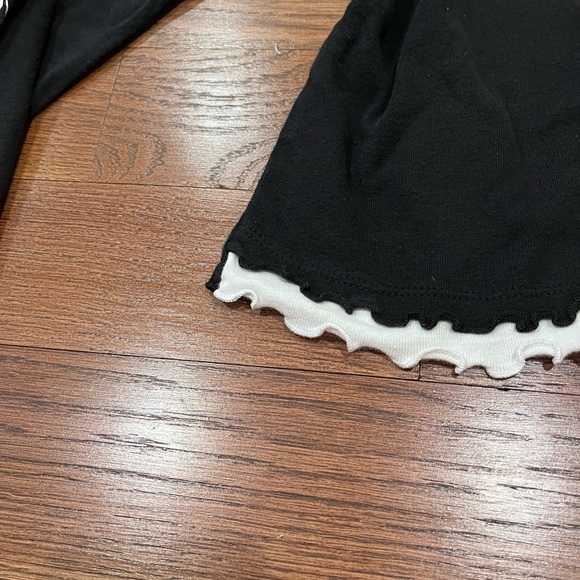 Vintage Y2k Black & Pink Graphic Long Sleeve Top Indie Cyber Scene Grunge 90s - Picture 5 of 14